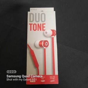 Vibe Duo Tone Earphones I-phone, I-Pad 3.5 mm plug